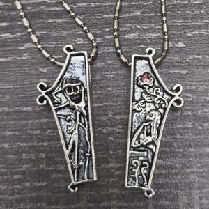 Jack Skellington and Sally Valentine's Day Necklace Set, NWOT